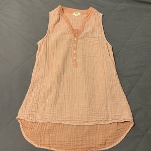 Dylan Pinstriped Cotton Gauze Tank